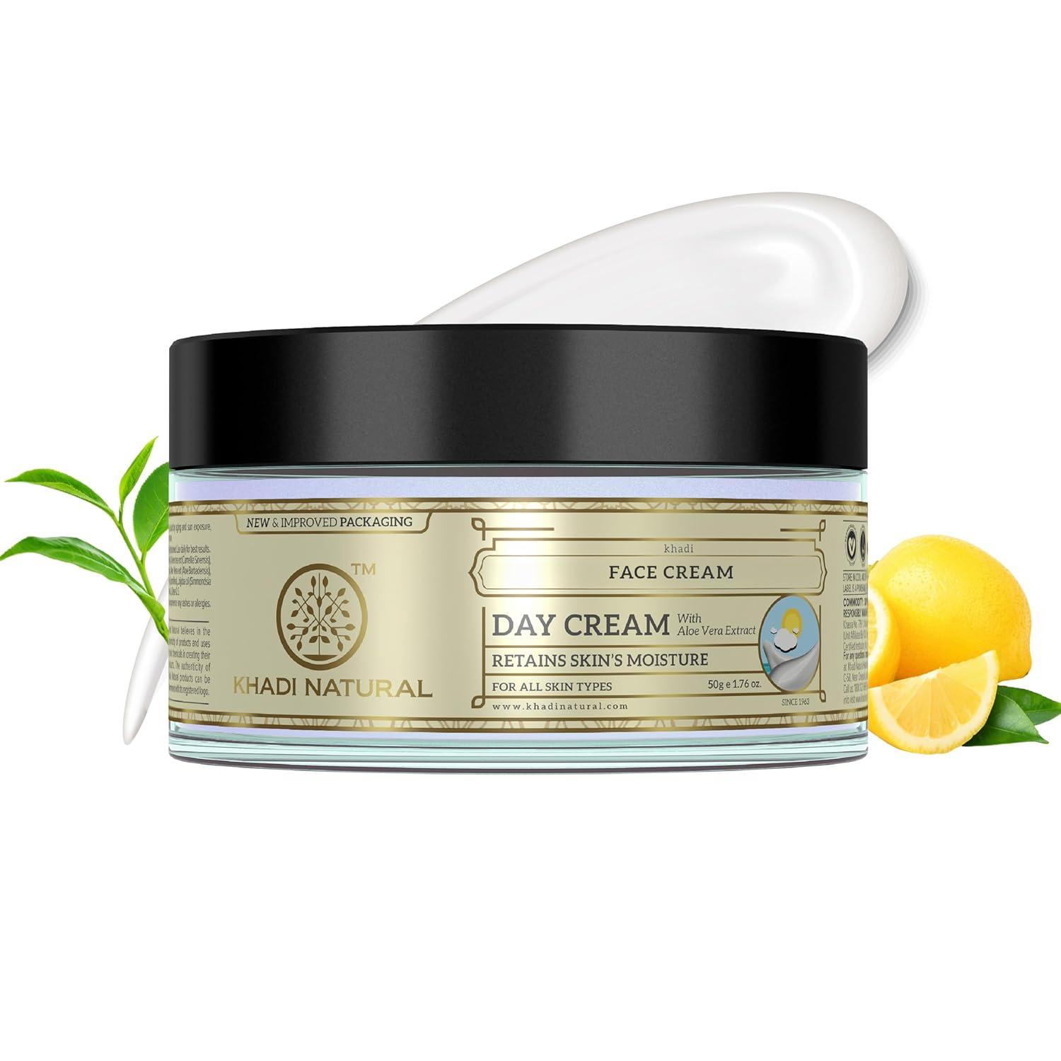 Khadi Natural Day Cream, 50g| Prevents premature aging|Skin brightening properties|Protects skin from sun damage| Suitable for All Types of Skin