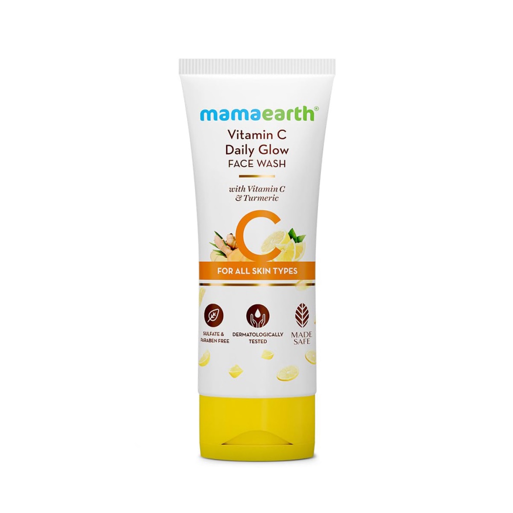 MAMAEARTH Vitamin C Daily Glow Face Wash with Vitamin C & Turmeric 100ml