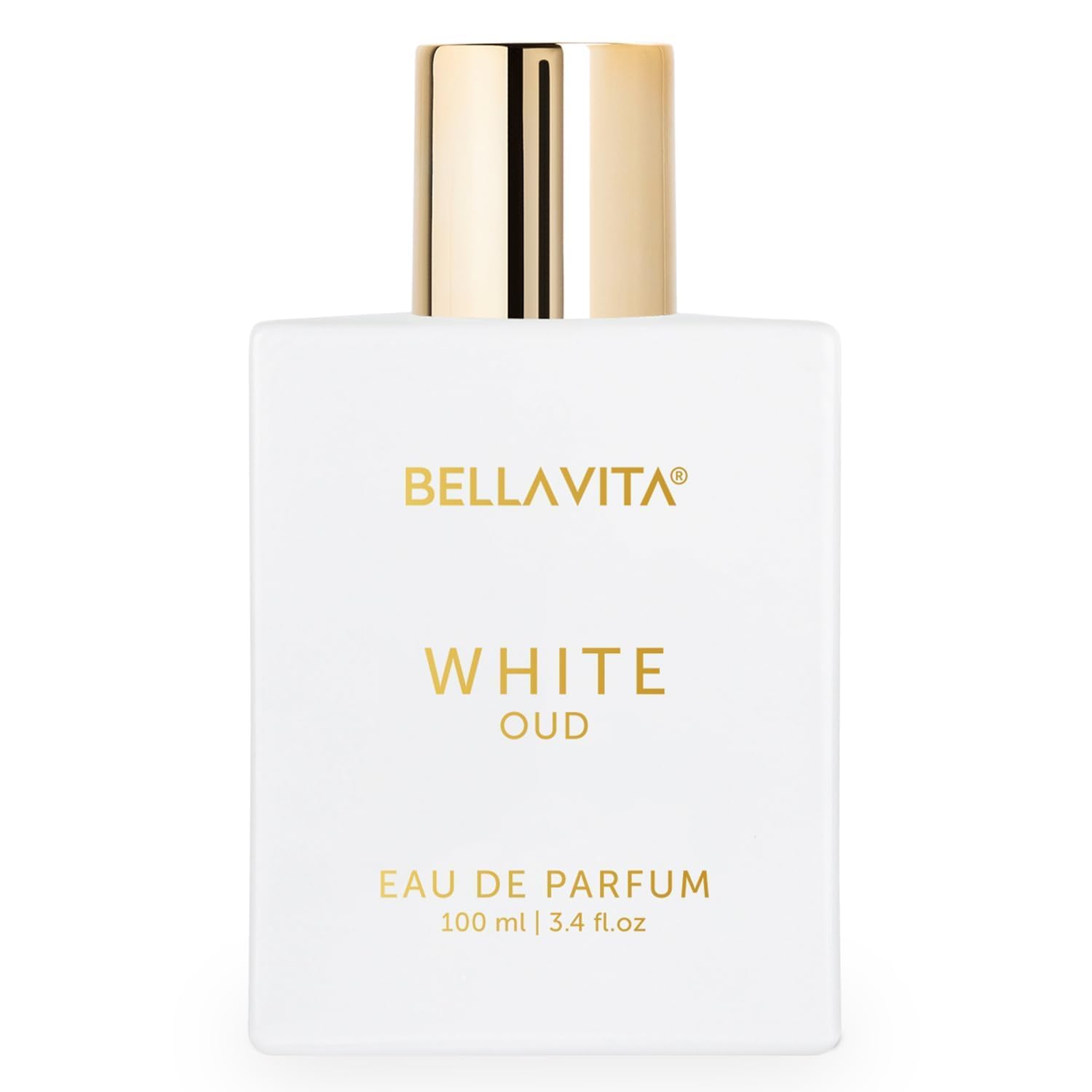 BELLAVITA White Oud Unisex | Long Lasting | Perfume for Man & Perfume for Woman | EDP 100ml | Orange, Patchouli, Musk | Oud, Citrus & Spicy Premium Fragrance