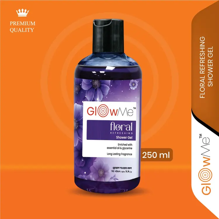 Glow Me Floral Refreshing Shower Gel Enriched with Essential Oil & Glycerine 250ml