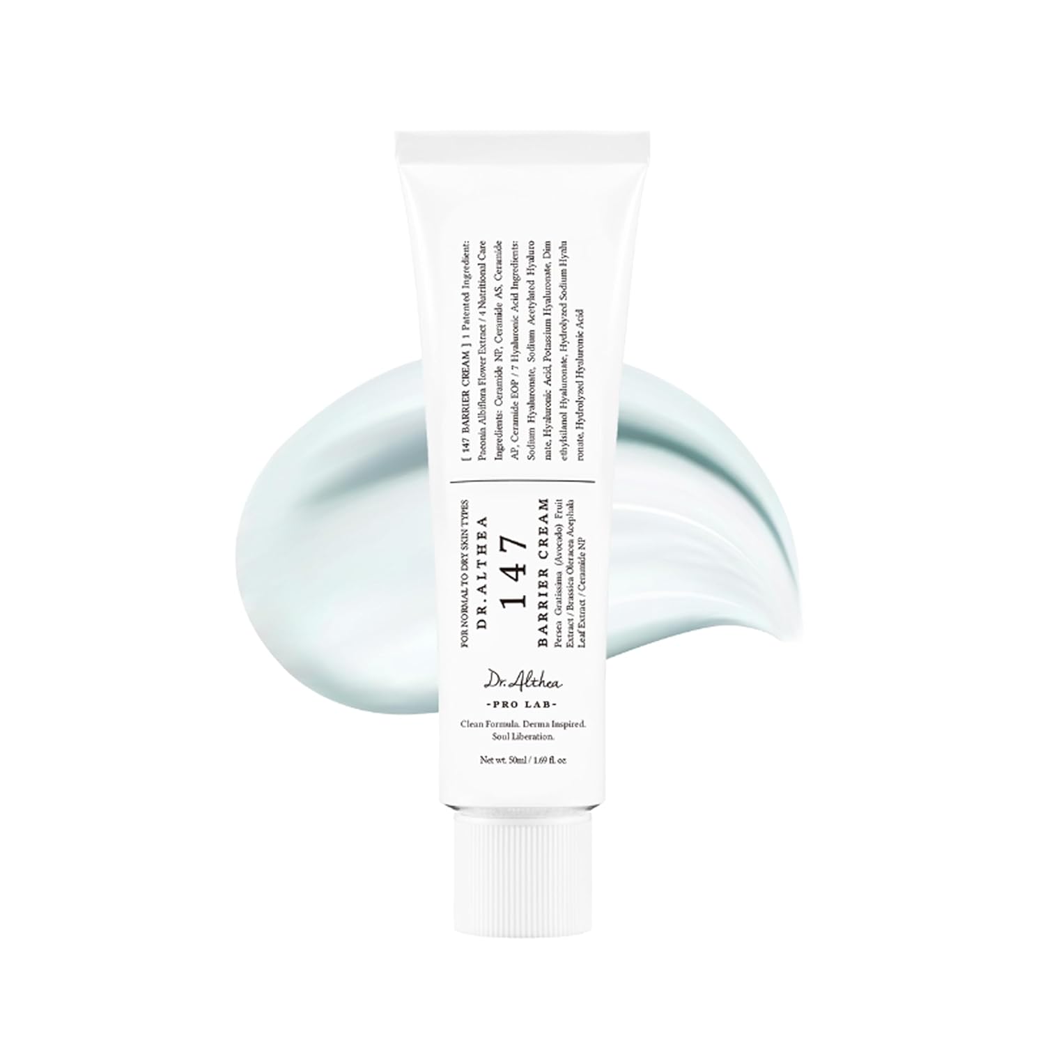 Dr.Althea 147 Barrier Cream | Daily Skin Barrier Care | Deep Hydrating with Hyaluronic Acid & Ceramides | Korean Vegan Skincare for All Skin Types