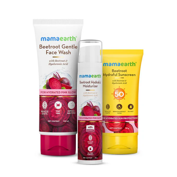 Mamaearth Beetroot Everyday Pink Glow Kit 3 in 1