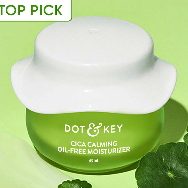 Dot & Key CICA + Niacinamide Oil-Free Face Moisturizer for Calm, Acne Free Hydrated Skin-60 ml (seal open box)