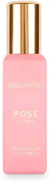 BELLAVITA Rose Women Perfume|Fruity, Floral & Woody Notes|Long lasting fragrance| Eau de Parfum  -  20 ml (For Women)