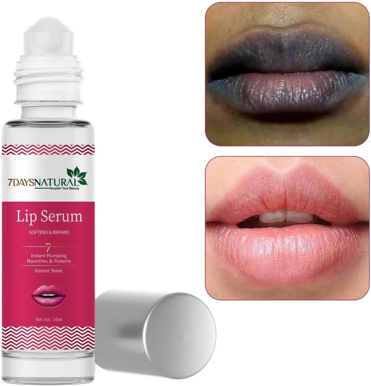 7Days Natural Lip Serum for men Soft & Supple Lips pack of -1