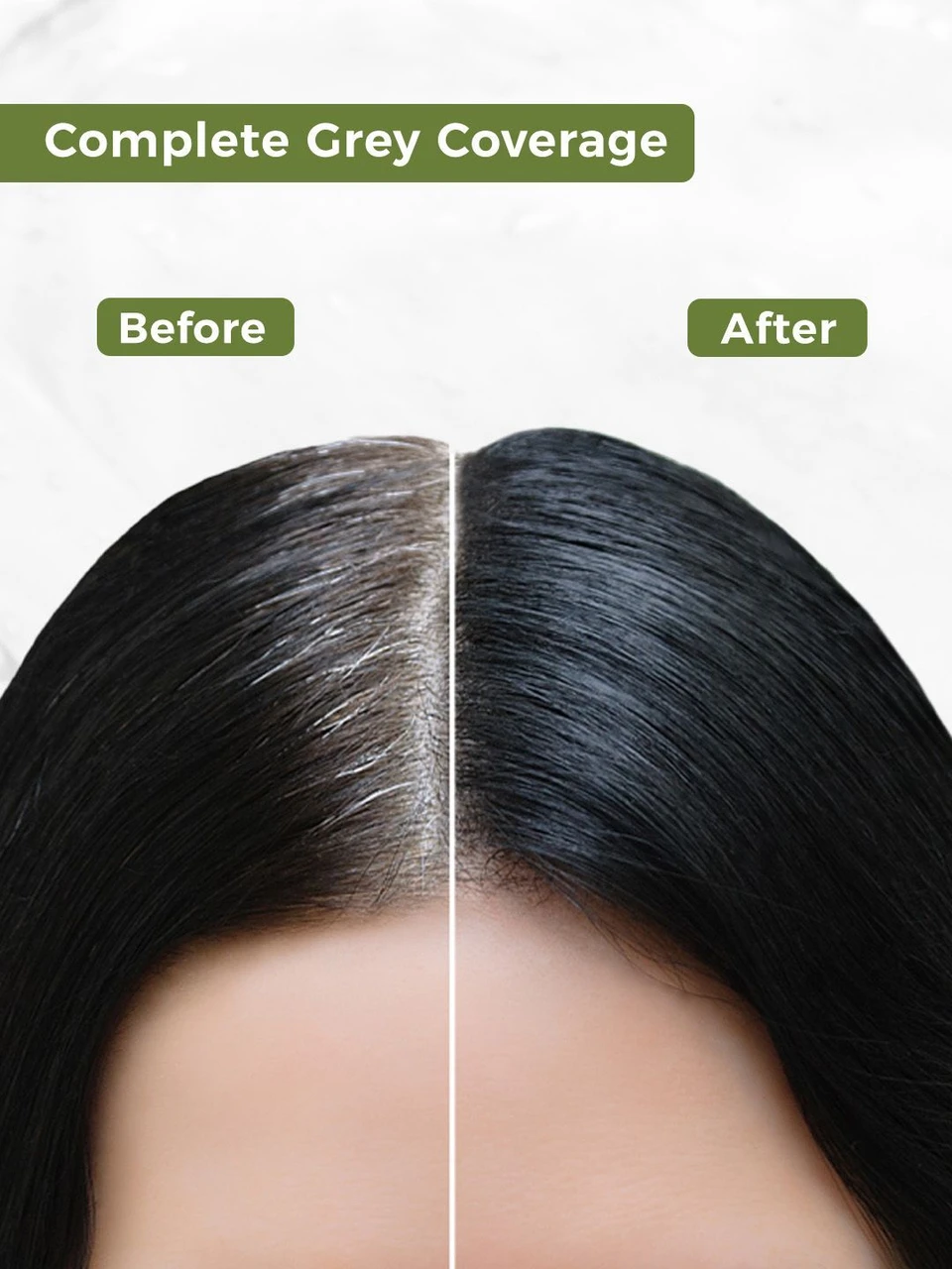 Indus Valley Damage Free Gel 100% Grey Coverage Hair Color Trial Pack ,  Black