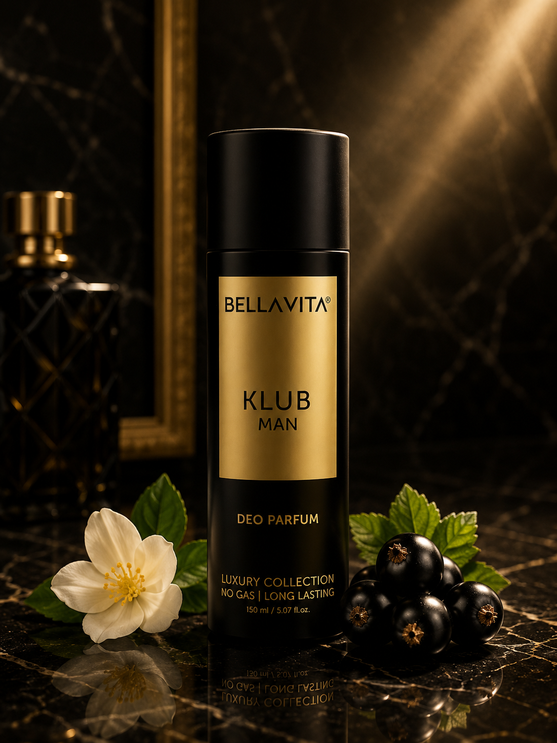 Bella Vita KLUB Men Body Perfume 120ml | No Gas Deo for Men