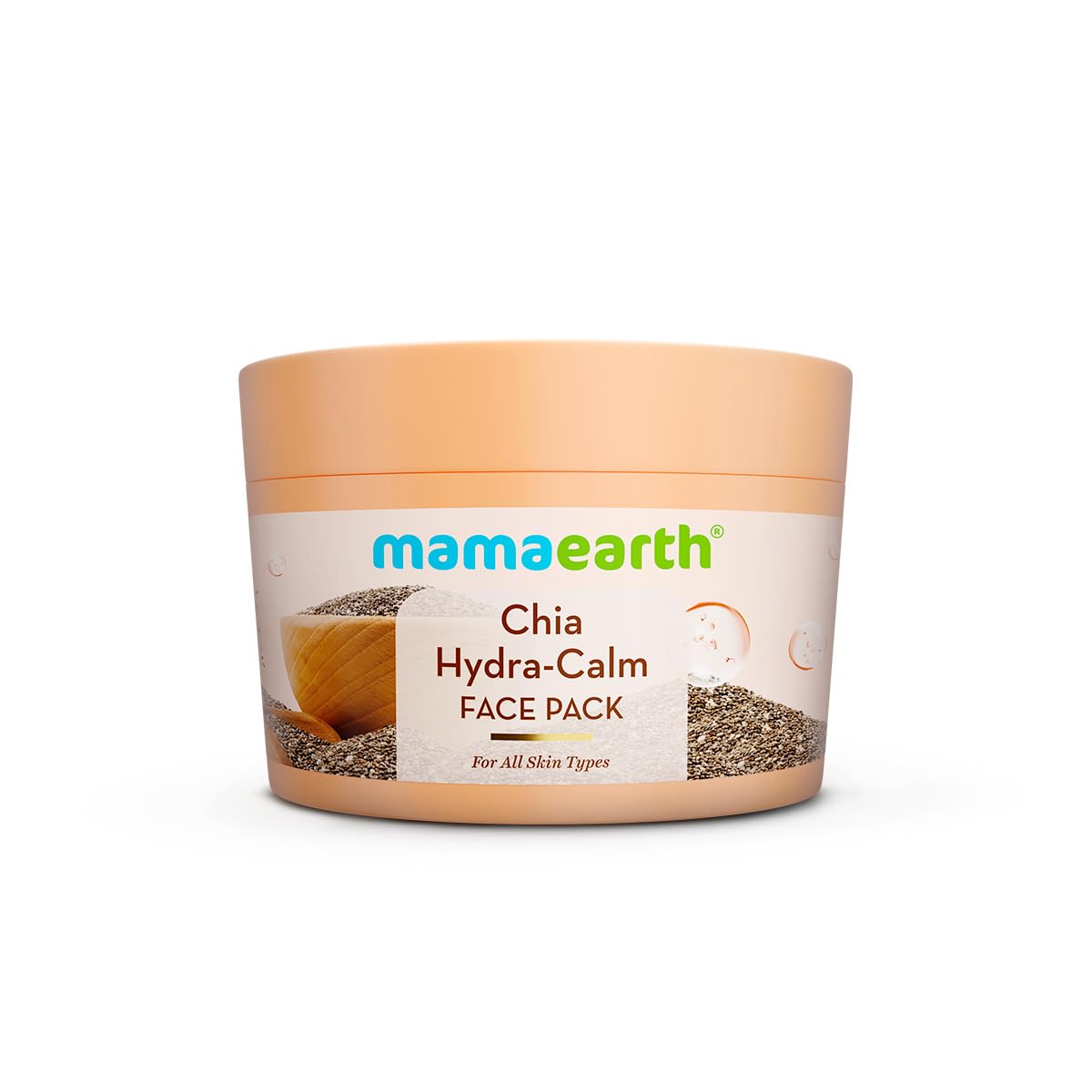Mamaearth Chia Hydra-Calm Face Pack With Chia Seed & Ceramides For Healthy Skin Barrier - 200 G