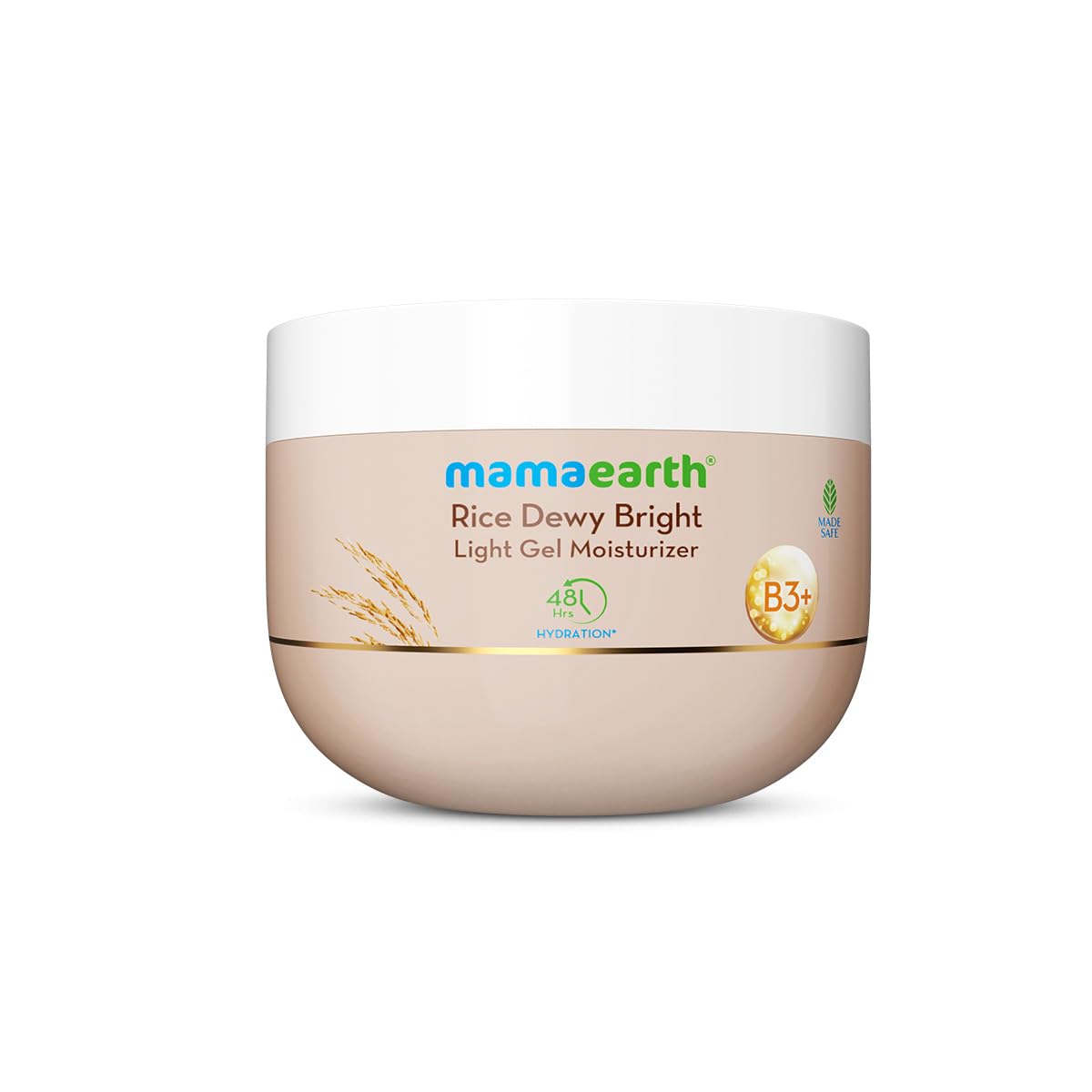 Mamaearth Rice Dewy Bright Light Gel Moisturizer With Rice & Niacinamide For Glass-Skin Glow - 200gm