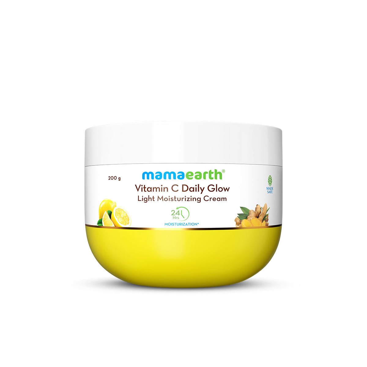 Mamaearth Vitamin C Daily Glow Light Moisturizing Cream With Turmeric & Vitamin C For Skin Brightening - 200 G