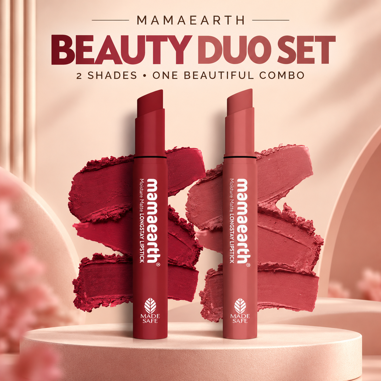 Nude & Red Duo – Carnation Nude + Red Caramel