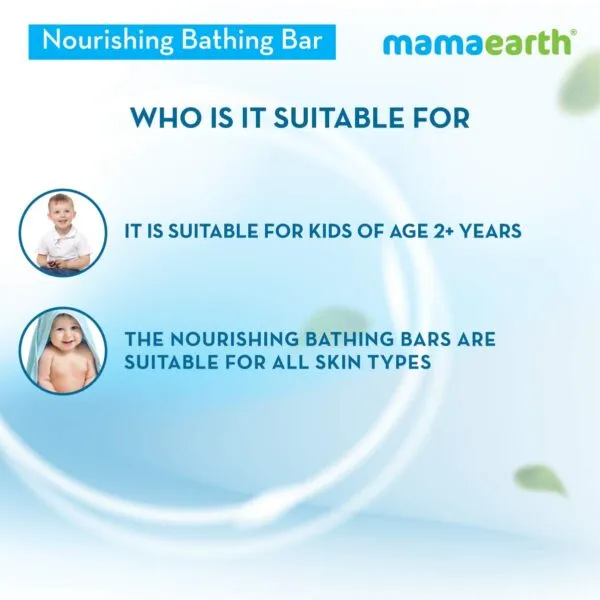 Mamaearth Fruit based Nourishing Clear Bathing Bar Baby Soap with Glycerine, For Kids – 75g x 5