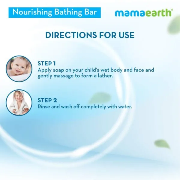 Mamaearth Fruit based Nourishing Clear Bathing Bar Baby Soap with Glycerine, For Kids – 75g x 5