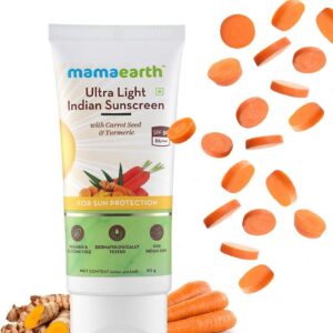 Mama Earth Ultra Light Indian Sunscreen-80ml