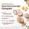 Mamaearth Glow Full Coverage Compact SPF 30 with Vitamin C & Turmeric for up to 3X Instant Glow - 9 g | Even Toned Complexion | Mattifying| Up to 16-Hour Oil Control & Sweat-Resistant (Ivory Glow)