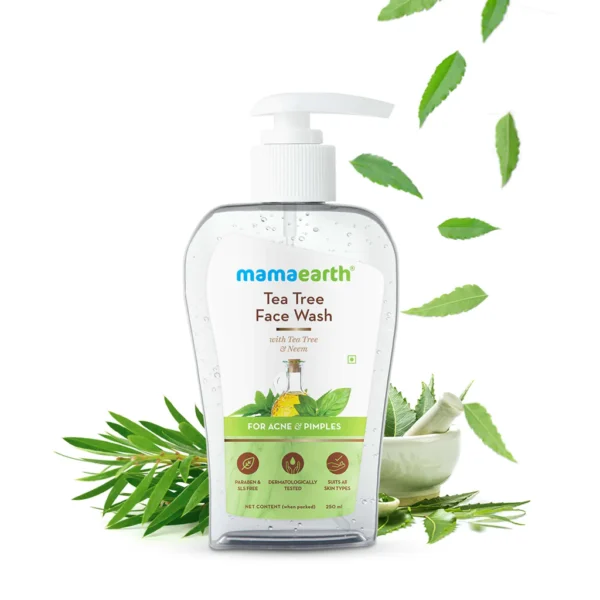 Mamaearth Tea Tree Face Wash with Neem for Acne and Pimples - 250 ml