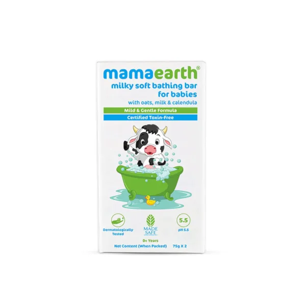 Mamaearth Milky Soft Bathing Bar for Babies-75gm