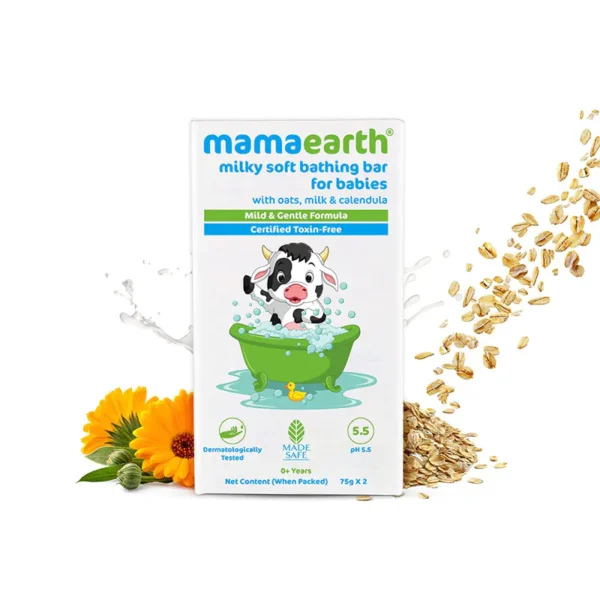 Mamaearth Milky Soft Bathing Bar for Babies-75gm