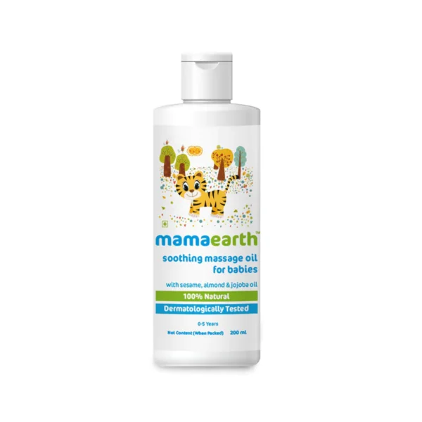 Mamaearth Soothing Massage Oil for Babies with Sesame, Almond and Jojoba Oil-200ml