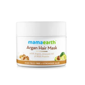 Mamaearth argan hair mask with argan, avocado oil and milk protein for frizz-free & stronger hair