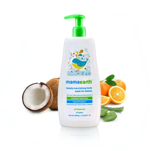 Mamaearth deeply nourishing body wash for babies