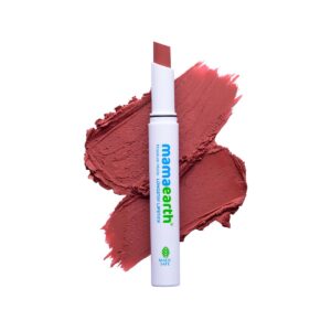 Mamaearth Moisture Matte Longstay Lipstick With Avocado Oil & Vitamin E For 12 Hour Long Stay-04 Cinnamon Nude - 2 G