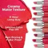 Mamaearth Creamy Matte Long Stay Lipstick with Murumuru Butter and Vitamin E for 8-Hour Long Stay (Flakeproof & Non-Drying | Intense Color Payoff) - 4.2g (Pink Rose)