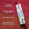 Mamaearth Moisture Matte Longstay Lipstick With Avocado Oil & Vitamin E For 12 Hour Long Stay-12 Berrylicious Magenta - 2 G