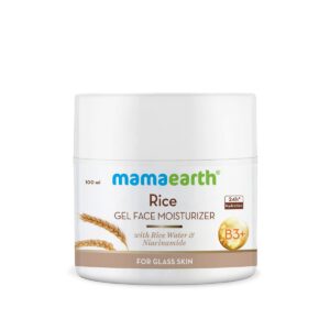 24-HOUR HYDRATION: The secret to glass skin is long-lasting hydration. Crafted with Rice Water & Black Oats, the gel face moisturizer keeps your skin moisturized all day long. EVENS OUT SKIN TONE: Spotless glass skin here we come! Enriched with Niacinamide, the Rice Gel Face Moisturizer will make you say farewell to blemishes, acne scars, and dark spots. LIGHTWEIGHT FORMULA: Worried about greasiness? Not with Rice Gel Face Moisturizer, as it gets absorbed into the skin instantly leaving no residue. MADE SAFE CERTIFIED: Say yes to safer ingredients and better skincare! Rice Gel Face Moisturizer is dermatologically tested and is Made Safe certified.